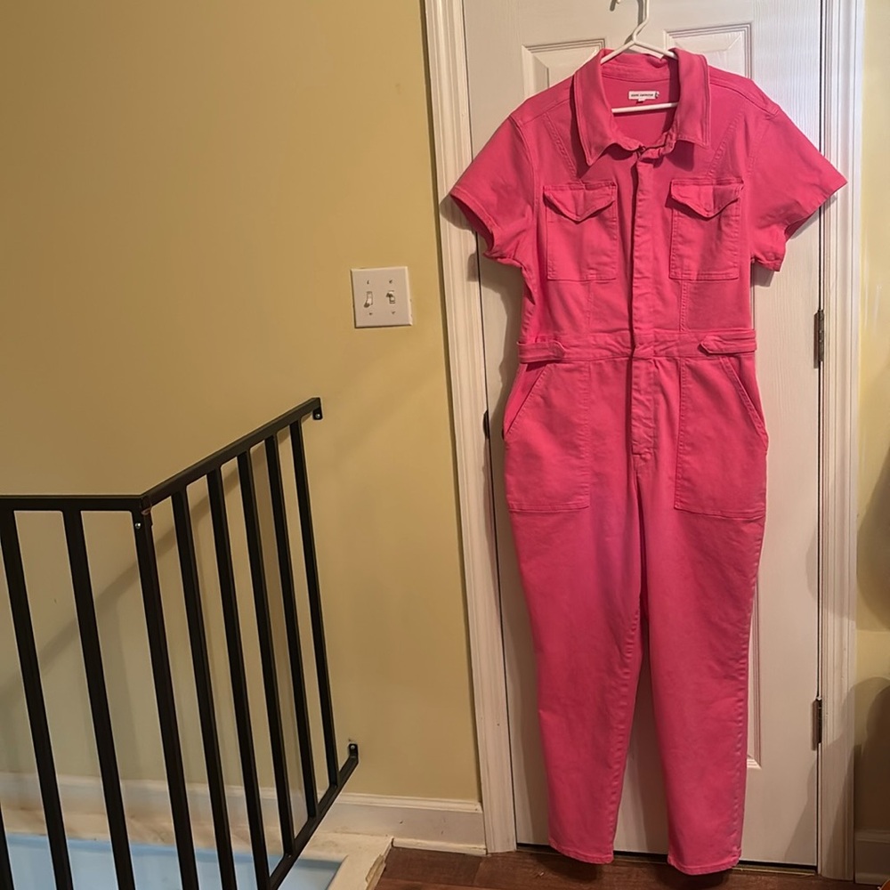 Good American Fit For Success Jumpsuit Pink Size 5